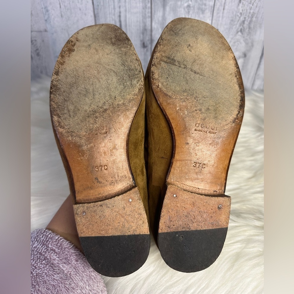 GUCCI guccissima loafers in tan - Picture 8 of 14